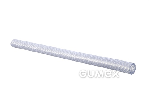 Záhradná hadica CR Series, 6,3/11,5mm, 16bar, PVC, -15°C/+60°C, transparentná